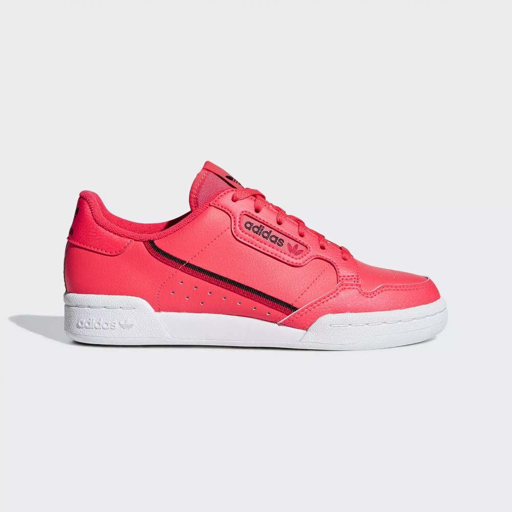 Adidas Continental 80 Tenis Rojos Para Niña (MX-36526)
